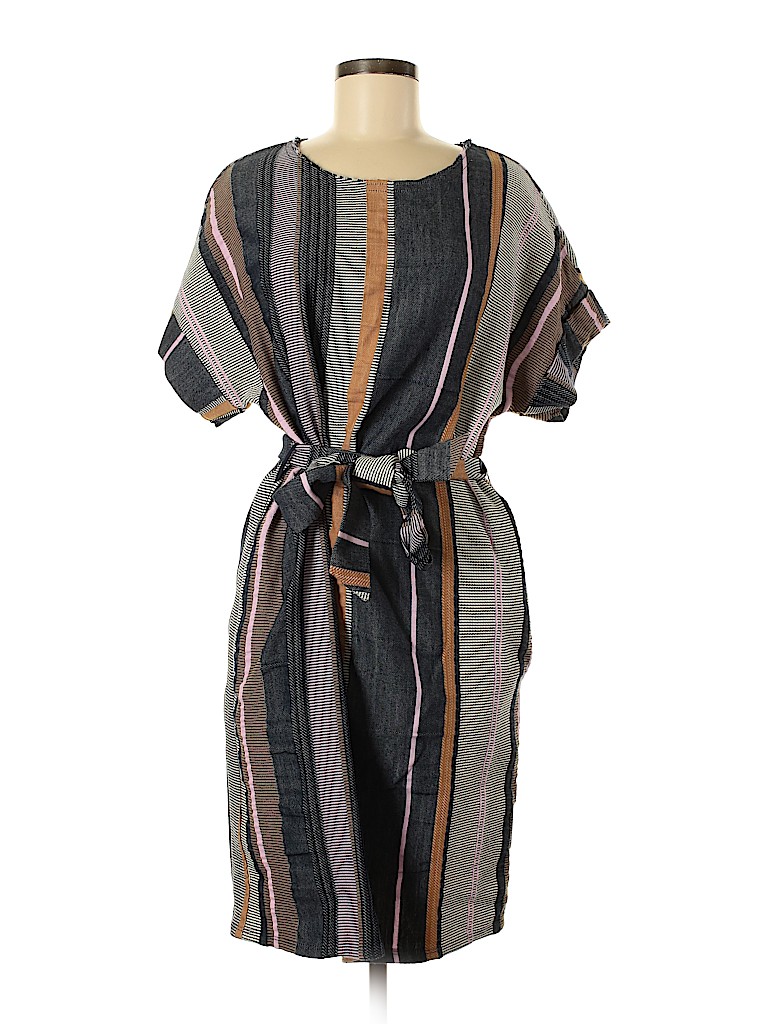 Assorted Brands Stripes Blue Casual Dress Size M - 58% off | thredUP