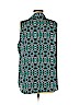 Laundry by Shelli Segal 100% Polyester Teal Sleeveless Blouse Size M - photo 2