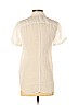 Theory 100% Ramie White Short Sleeve Button-Down Shirt Size P (petite) - photo 2