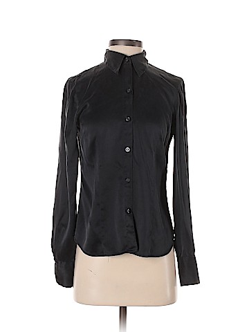 NY&Co Long Sleeve Silk Top (view 1)