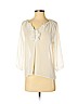 Romeo & Juliet Couture 100% Polyester Ivory 3/4 Sleeve Blouse Size S - photo 1