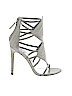 B Brian Atwood Gray Heels Size 8 1/2 - photo 1