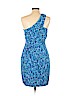 Trina Turk 100% Silk Blue Cocktail Dress Size 10 - photo 2