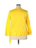 Talbots 100% Polyester Yellow Long Sleeve Blouse Size 1X - photo 2