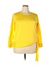 Talbots 100% Polyester Yellow Long Sleeve Blouse Size 1X - photo 1