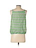 Ann Taylor LOFT Outlet 100% Cotton Green Sleeveless Blouse Size XS (petite) - photo 2