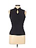 Georgiou Studio Black Sleeveless Silk Top Size XL - photo 1