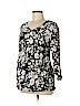 Motherhood 100% Rayon Black 3/4 Sleeve Blouse Size L - photo 1