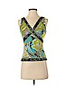 Elie Tahari 100% Silk Green Sleeveless Silk Top Size S (petite) - photo 1