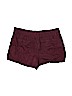 Ann Taylor LOFT 100% Linen Burgundy Khaki Shorts Size 6 - photo 2