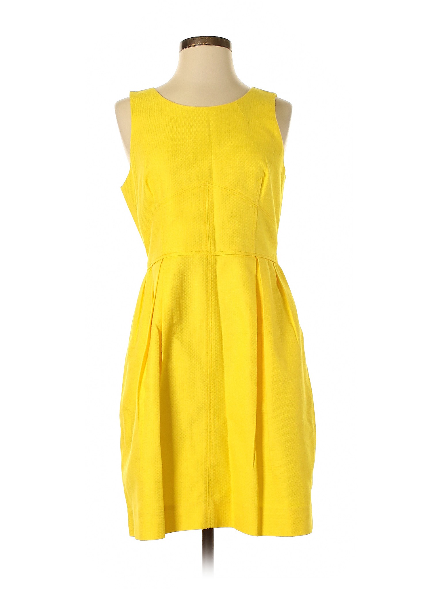J. Crew Factory Store Women Yellow Casual Dress 4 | eBay