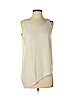 Eileen Fisher 100% Silk Ivory Sleeveless Silk Top Size P (petite) - photo 1