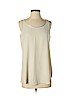 Eileen Fisher 100% Silk Ivory Sleeveless Silk Top Size S (petite) - photo 1