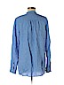 Lands' End 100% Linen Blue Long Sleeve Button-Down Shirt Size M (petite) - photo 2