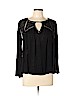 Lucky Brand Black Long Sleeve Top Size L - photo 1