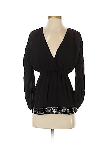 Alice + Olivia 3/4 Sleeve Silk Top (view 1)