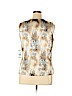 Kasper 100% Polyester Brown Sleeveless Blouse Size 16 - photo 2