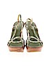 Sergio Rossi Green Wedges Size EU 39 - photo 2