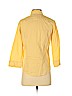 Talbots 100% Cotton Yellow 3/4 Sleeve Button-Down Shirt Size S (petite) - photo 2