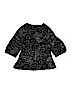 Splendid Black 3/4 Sleeve Top Size 12 - photo 2