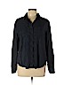 Aqua 100% Tencel Blue Long Sleeve Button-Down Shirt Size L - photo 1