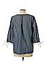 Tommy Hilfiger 100% Cotton Blue 3/4 Sleeve Blouse Size L - photo 2