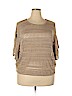DressBarn 100% Acrylic Tan Pullover Sweater Size 1X - photo 1