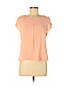 Maeve 100% Rayon Orange Short Sleeve Top Size 8 (petite) - photo 1