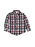 Cat & Jack 100% Cotton Checkered-gingham Blue Long Sleeve Button-Down Shirt Size 2T - photo 1
