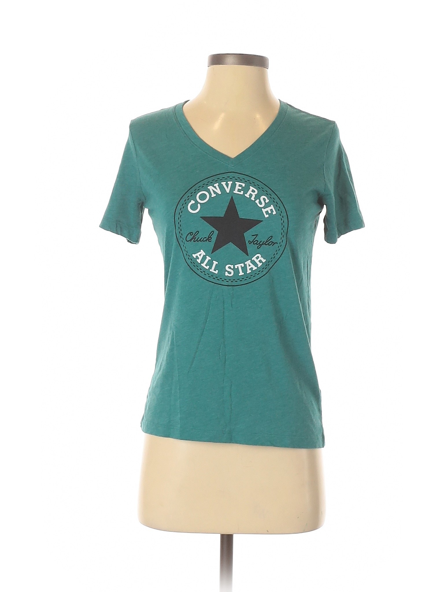 converse t shirt womens green