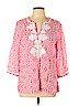 Charter Club 100% Rayon Pink 3/4 Sleeve Blouse Size L (petite) - photo 1