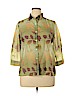 Alfred Dunner 100% Polyester Green 3/4 Sleeve Blouse Size 14 (petite) - photo 1