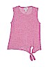 Autumn Cashmere 100% Cotton Pink Sleeveless Top Size 10 - photo 1