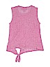 Autumn Cashmere 100% Cotton Pink Sleeveless Top Size 10 - photo 2