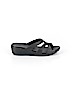 Crocs Solid Black Sandals Size 10 - photo 1