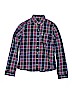 Abercrombie & Fitch 100% Cotton Blue Long Sleeve Button-Down Shirt Size M (kids) - photo 1