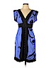 Tibi 100% Silk Blue Casual Dress Size 10 - photo 1