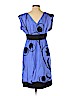 Tibi 100% Silk Blue Casual Dress Size 10 - photo 2