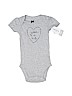 Carter's 100% Cotton Gray Short Sleeve Onesie 0-3 MO / 3 MO - photo 1