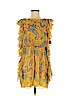 Tibi 100% Silk Yellow Casual Dress Size 8 - photo 1