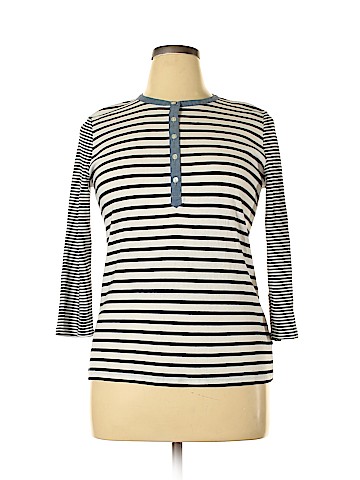 Chaps 3/4 Sleeve Henley (view 1)