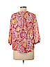 Kim Rogers 100% Polyester Pink 3/4 Sleeve Blouse Size M (petite) - photo 2