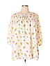 Suzanne Betro 100% Polyester Ivory 3/4 Sleeve Blouse Size 1X - photo 1