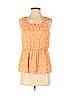 Banana Republic 100% Polyester Orange Sleeveless Blouse Size S (petite) - photo 1