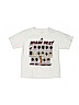 Adidas 100% Cotton Graphic White Short Sleeve T-Shirt Size 4 - photo 1