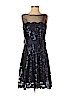 Tadashi Shoji Blue Cocktail Dress Size 8 (petite) - photo 1