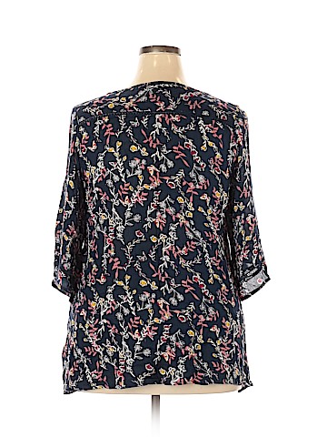 Evans 3/4 Sleeve Blouse (view 2)