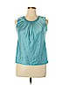 JM Collection Blue Sleeveless Blouse Size 14 (petite) - photo 1
