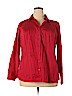 Lane Bryant Red Long Sleeve Button-Down Shirt Size 22 - photo 1