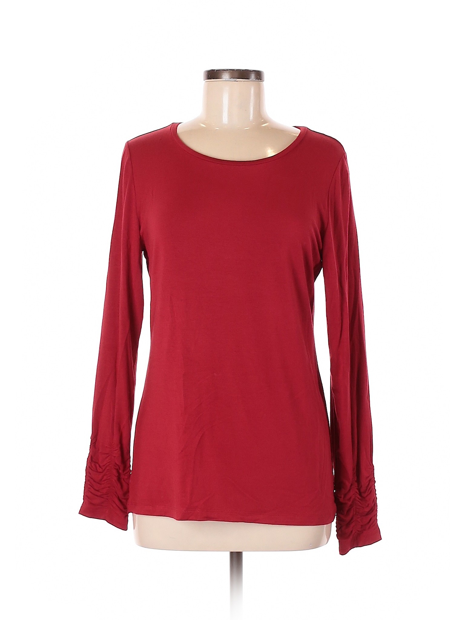 Alfani Women Red Long Sleeve T-Shirt M | eBay